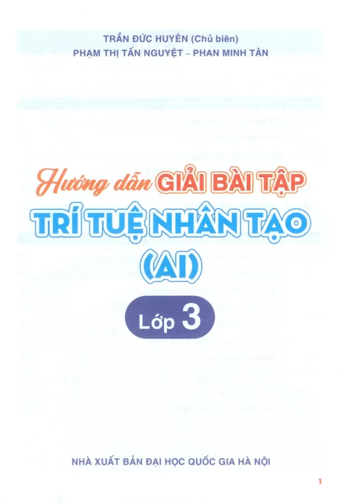 HƯỚNG DẪN GIẢI BÀI TẬP TRÍ TUỆ NHÂN TẠO (AI) LỚP 3